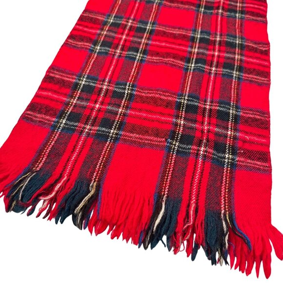 Baltman Co Scarf Wool Fifth Avenue New York Tartan Plaid Shawl Wrap Vintage - Picture 4 of 11